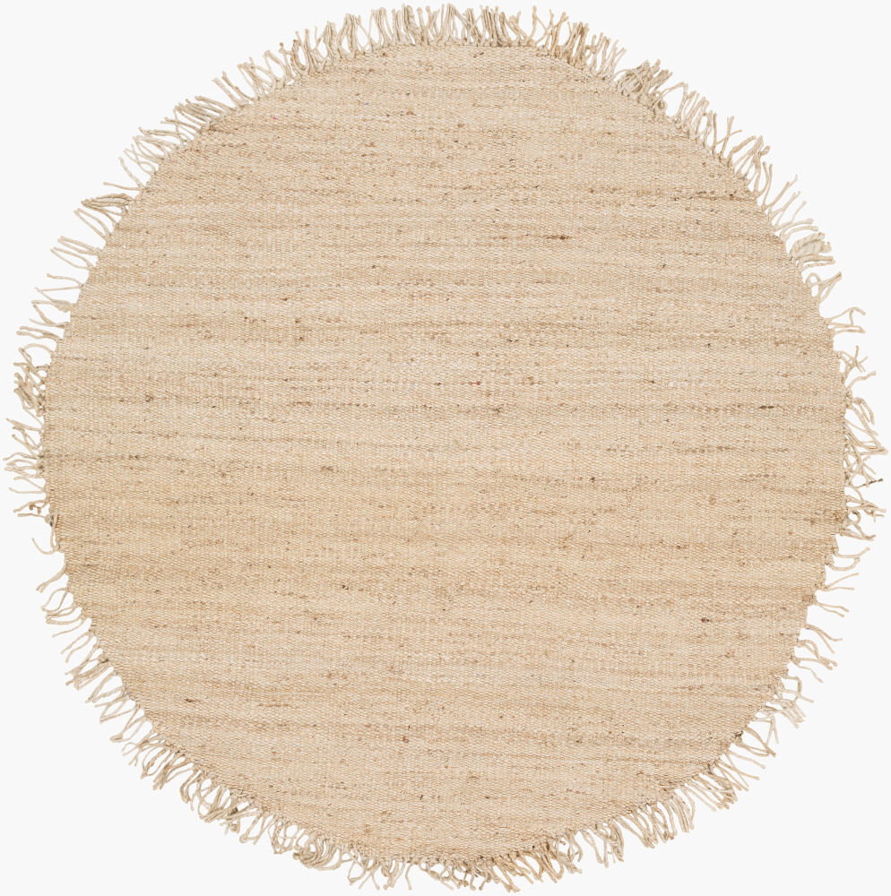 Jute Handmade Rug, by Surya, 6' length x 6' width