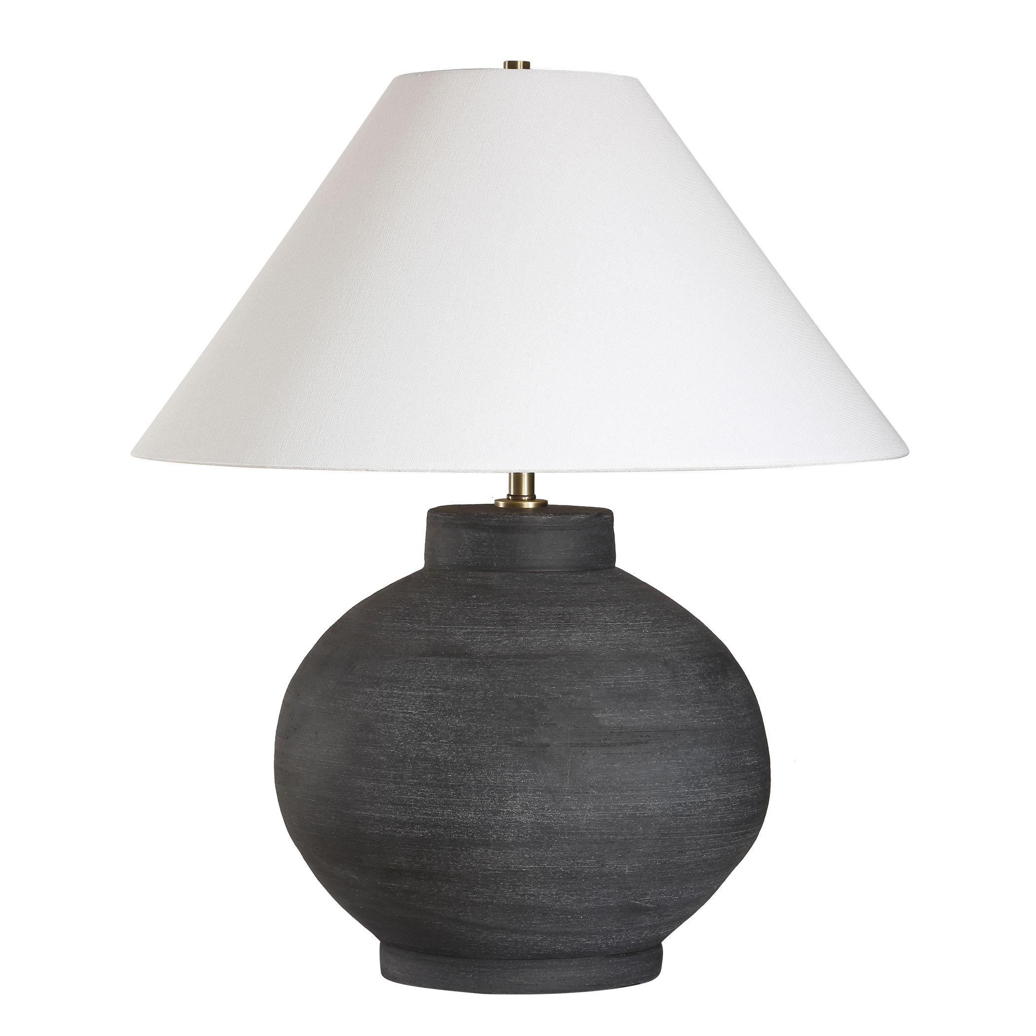 Tramore Rustic Charcoal Table Lamp large image 