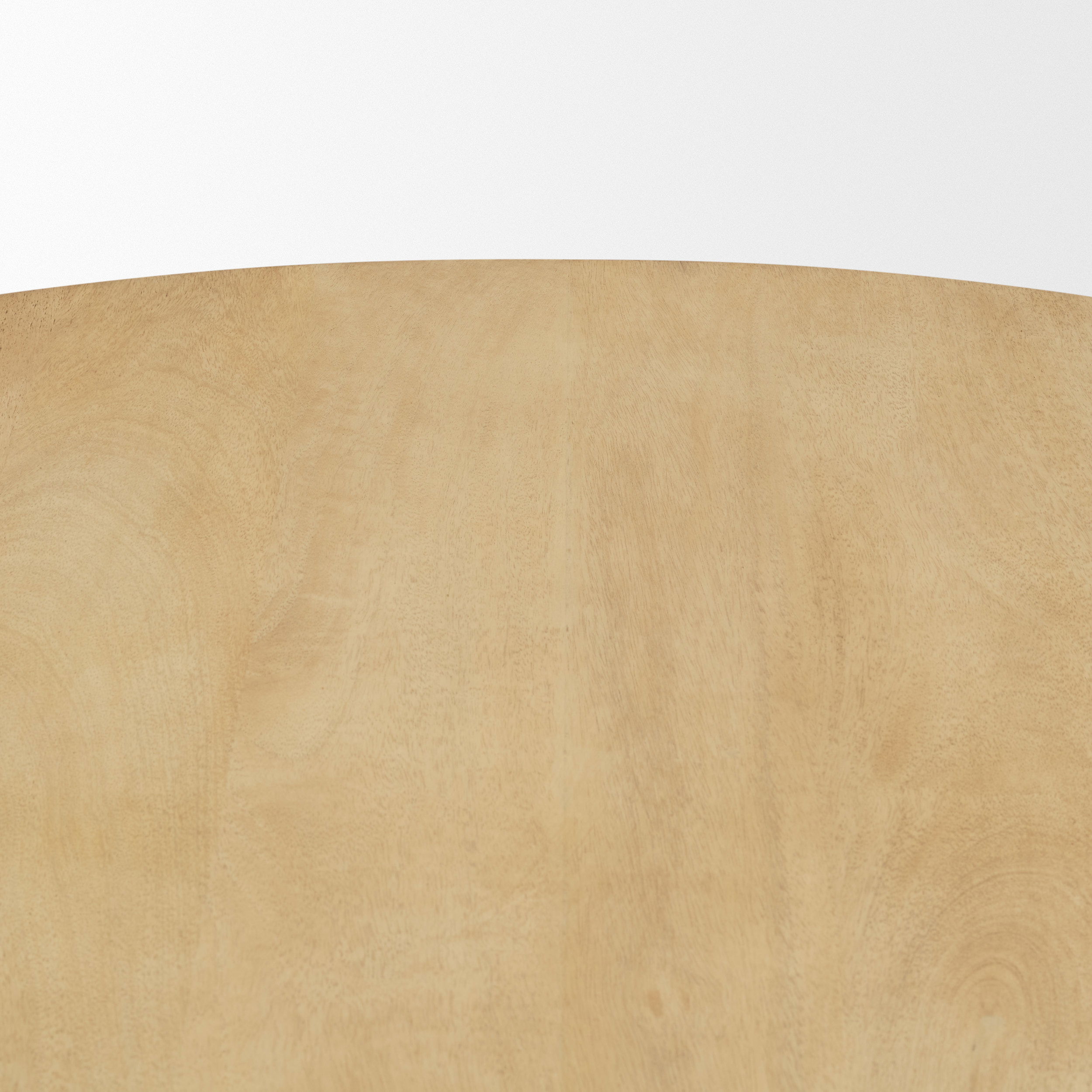 Crossman 60' Round Blonde Solid Wood & Base Dining Table, by Mercana, 60" length x 60" width x 30" height View 7