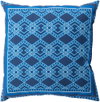 Indigo Blues Accent Pillow, Decorative Pillow by Surya, 18" length x 18" width thumbnail