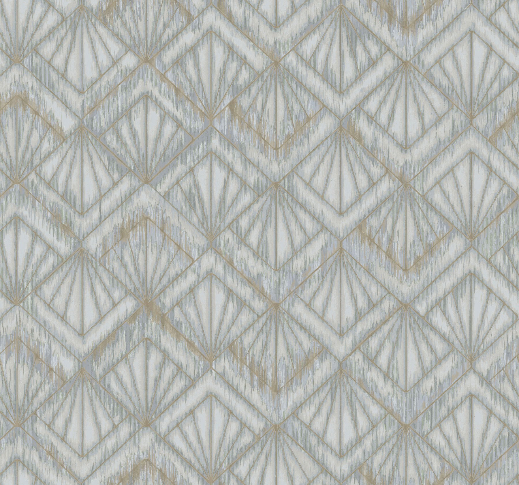 Modern Shell Blue & Grey Wallpaper large image 