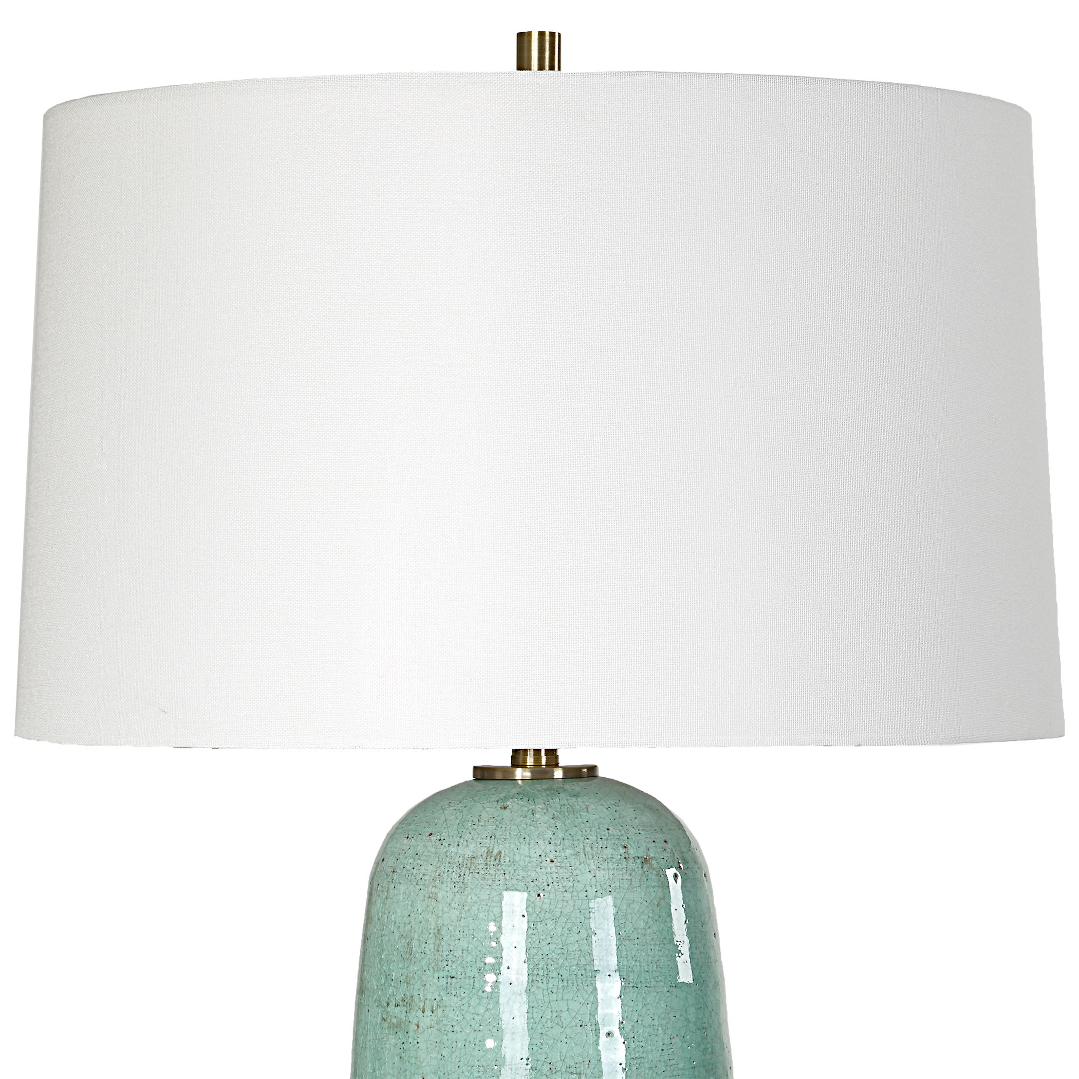 Andale Crackled Teal Table Lamp large image 