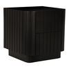 Povera Nightstand Black, by Moe's Home, 20" width x 20" height x 18" depth thumbnail 3