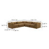 Lowtide Classic L-shaped Modular Sectional Amber Glow thumbnail 4