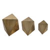 Rhombus Champagne Accents Set/3, Decorative by Uttermost, 8.25" width x 5" height x 4.25" depth thumbnail 3