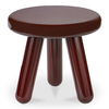 Joy Accent Table Deep Red Lacquer, Side & End Table by Moe's Home, 19" width x 18" height x 19" depth thumbnail 1