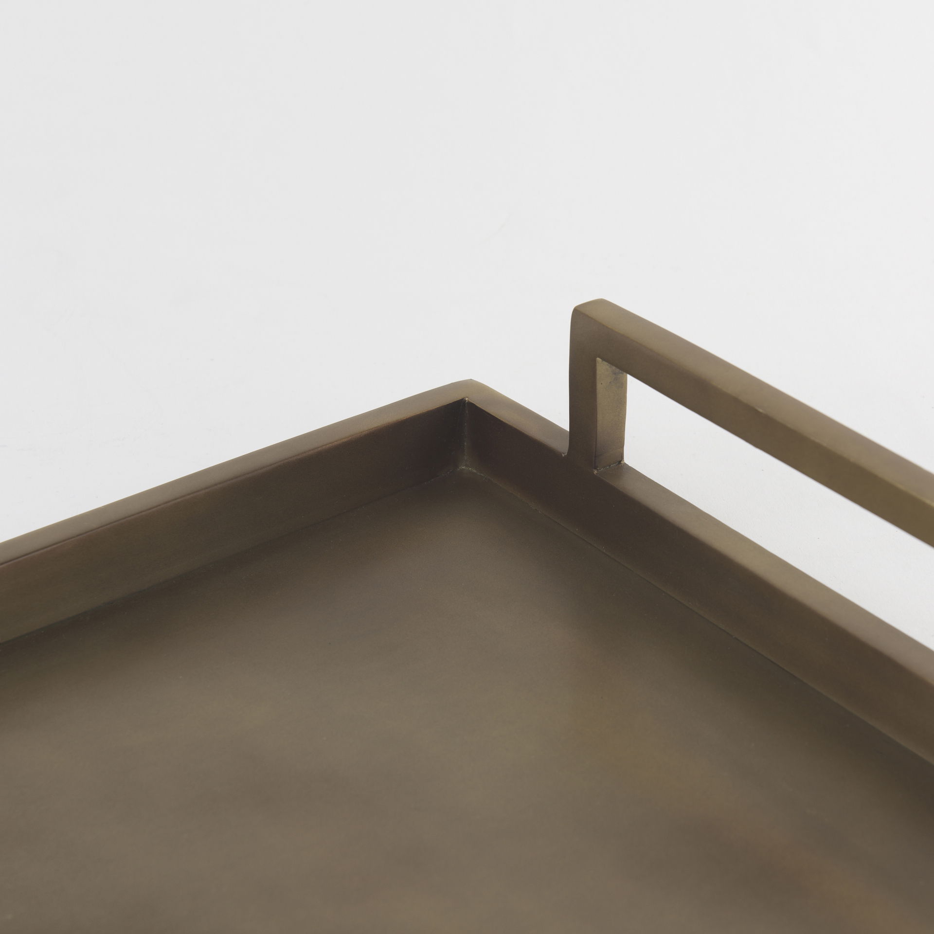 Shay Aluminium Tray - Large, Decorative Tray by Mercana, 22" length x 15" width x 3" height View 9