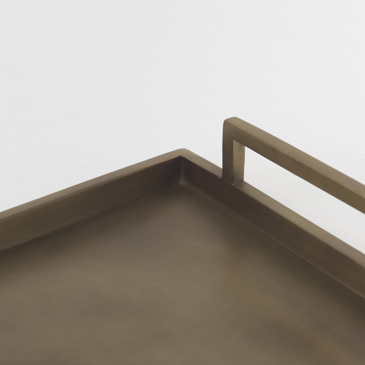 Shay Aluminium Tray - Large, Decorative Tray by Mercana, 22" length x 15" width x 3" height View 9