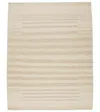 Jaipur Living Istar LEO03 Handmade Stripes Ivory and Tan Area Rug (8'x10') thumbnail 1