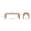 Post Small Dining Table Natural Oak thumbnail 7