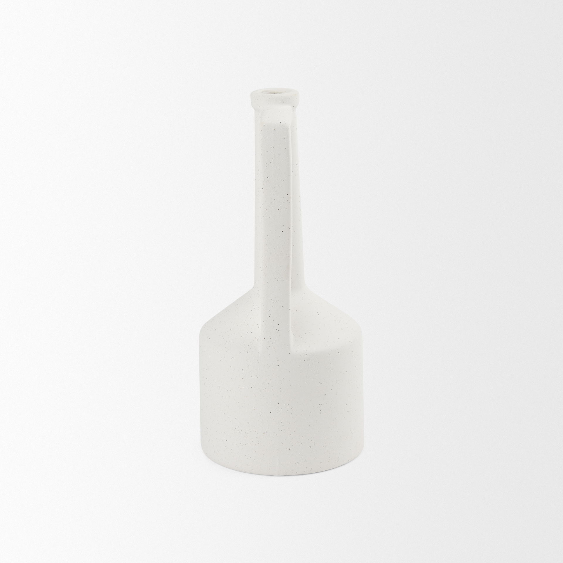 Burton 14.2H Medium White Ceramic Jug Vase large image 
