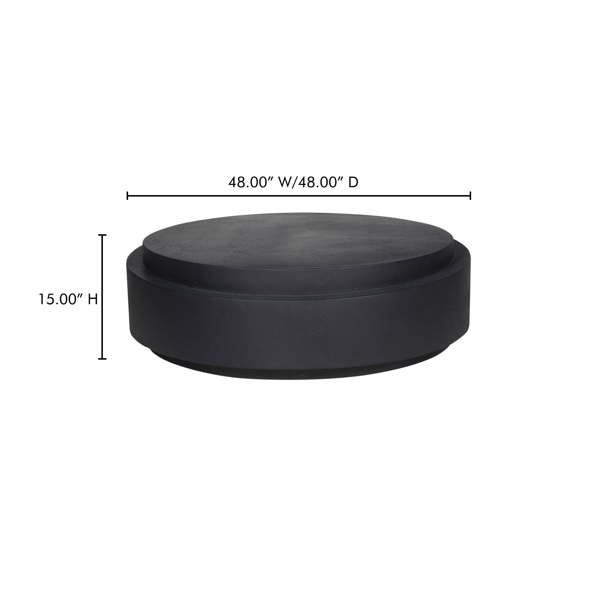 Cosmo Outdoor Coffee Table Black large image 