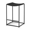 Taniel Backless 26in Seat Counter Stool | Black Wood with Black Metal, Counter & Bar Stool by Mercana, 18" length x 16" width x 27.25" height thumbnail 1