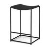 Taniel Textured Black Wood with Black Metal Counter Stool thumbnail 0