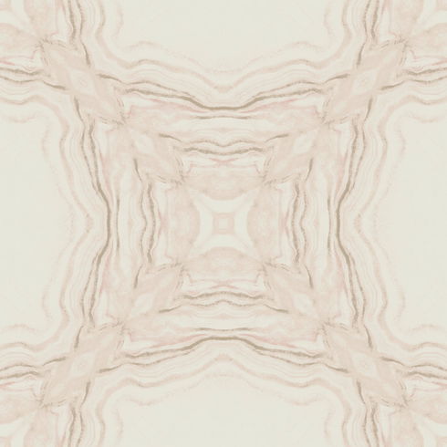 Stone Kaleidoscope Pink Metallic Wallpaper