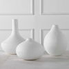 Apothecary Satin White Vases Set/3, Decorative by Uttermost, 9.75" width x 12" height x 9.75" depth thumbnail 3