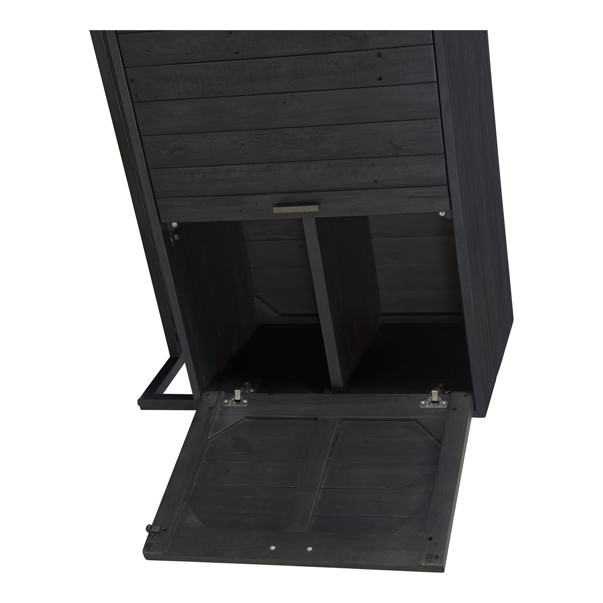 Sierra 2 Door Cabinet Black, Cabinets & Sideboard by Moe's Home, 39" width x 33" height x 18" depth View 6