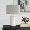 Odawa White Farmhouse Table Lamp, by Uttermost, 17" width x 25.75" height x 17" depth thumbnail 4