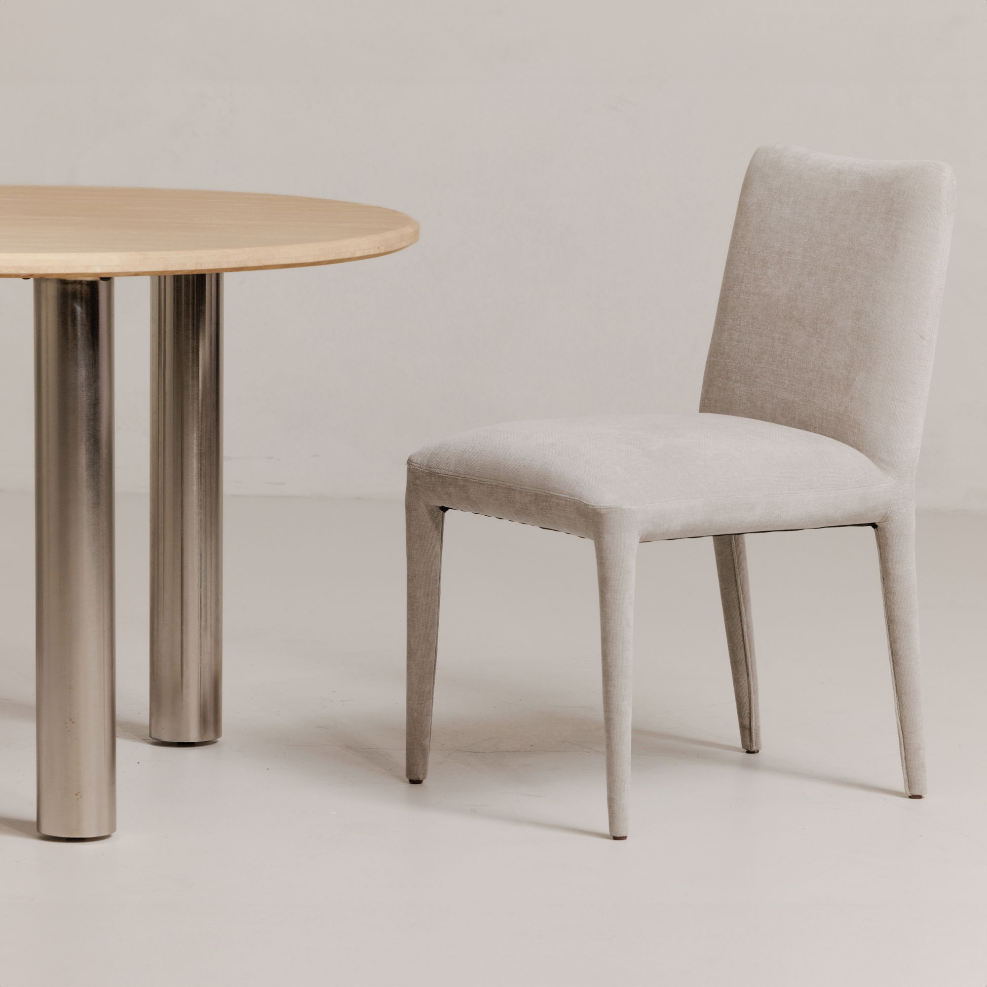 Calla Dining Chair Light Grey - Set Of Two large image 