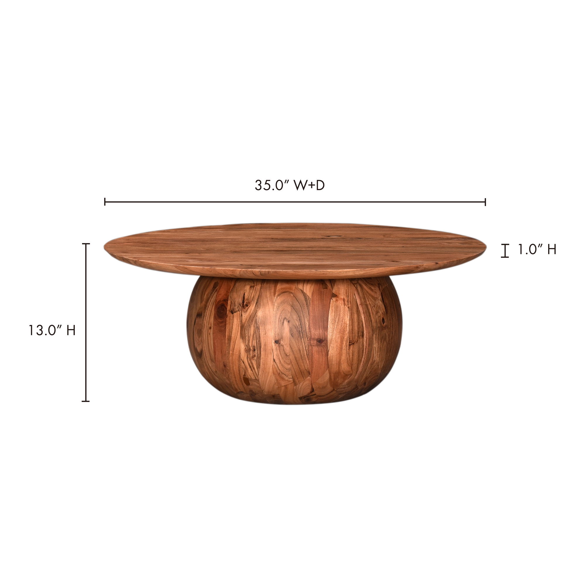 Bradbury Coffee Table Natural large image 