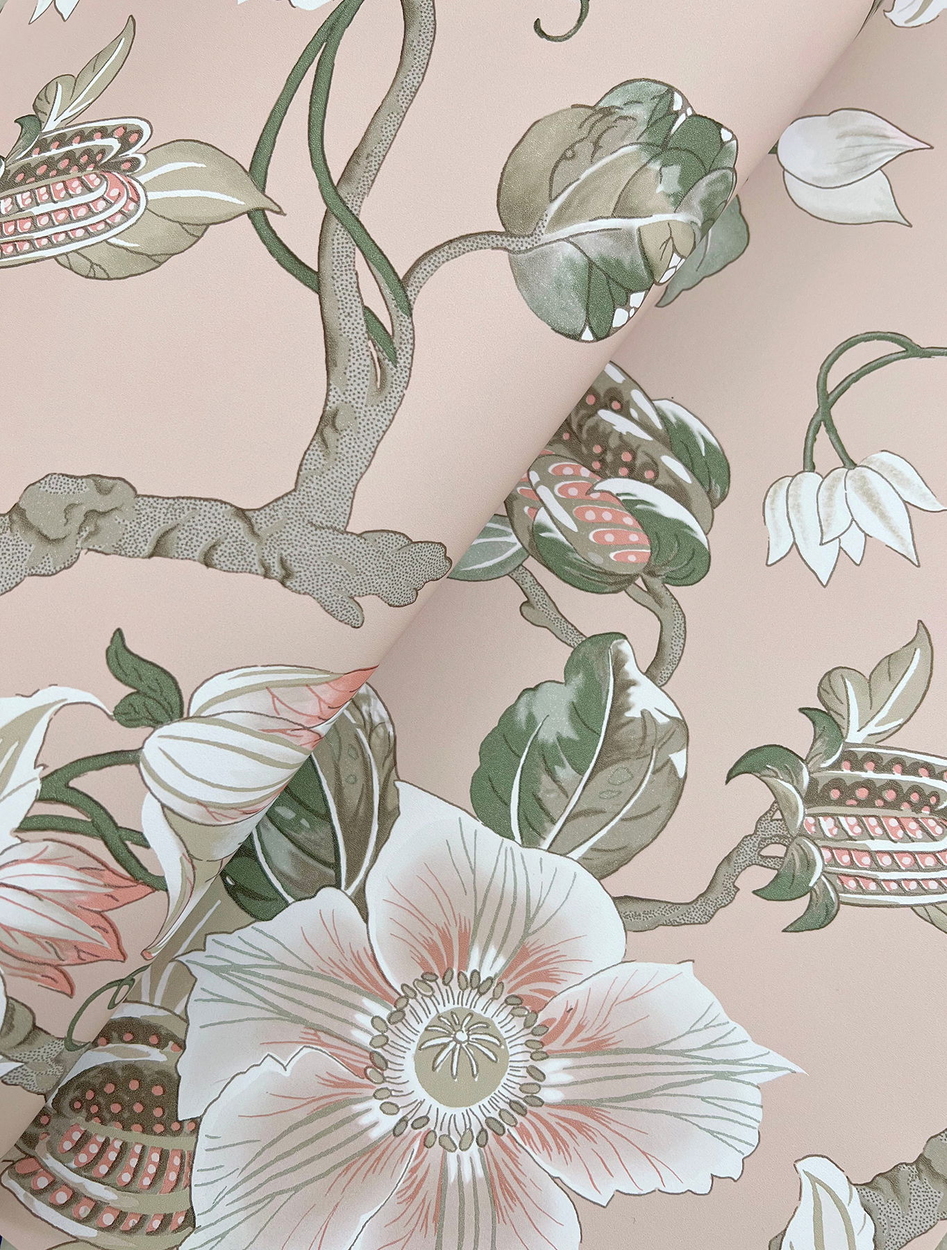 Marguerite Vine Blush Wallpaper large image 