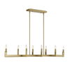 Cordoba 8 Light Linear Chandelier, Ceiling Light by Uttermost, 51.5" width x 8.5" height x 14.25" depth thumbnail 4