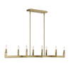 Cordoba 8 Light Linear Chandelier, Pendant by Uttermost, 51.5" width x 8.5" height x 14.25" depth thumbnail 4