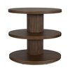 Top Tier Oval Walnut Side Table, Side & End Table by Uttermost, 25" width x 24.5" height x 18" depth thumbnail 1