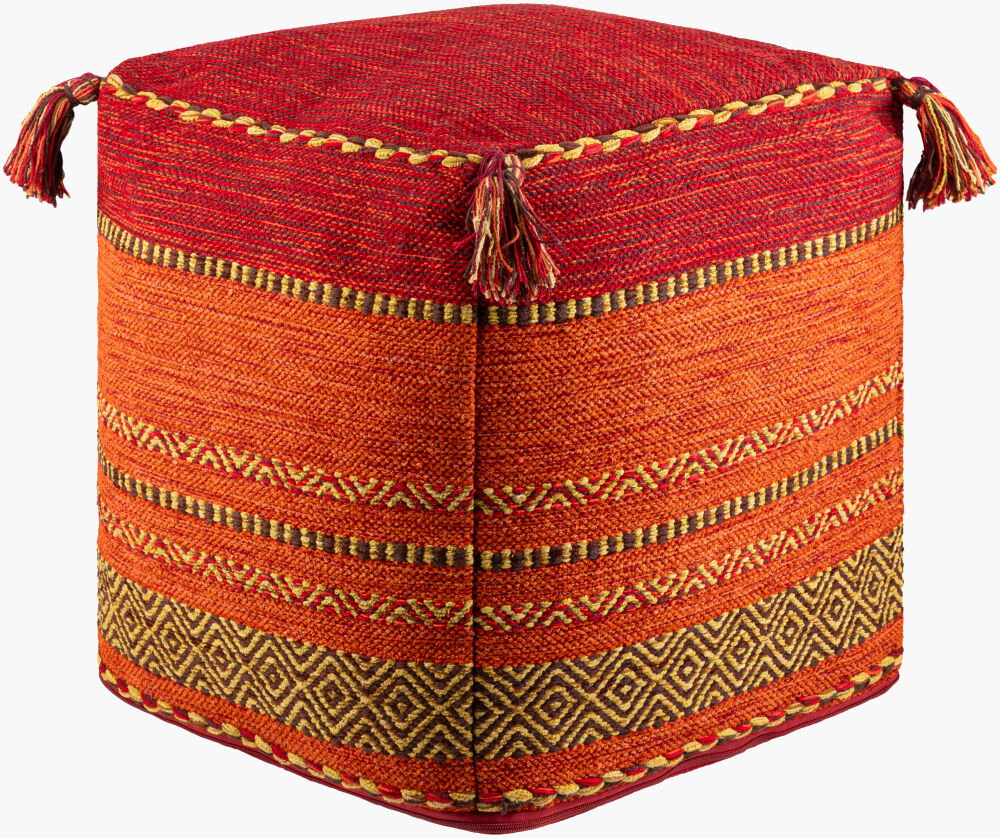 Trenza Pouf, Ottoman by Surya, 18" width x 18" height