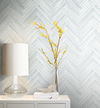 Hermosa Herringbone Blue Peel & Stick Wallpaper thumbnail 2