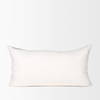Jenna 14x26 Cream/Black Print Linen Lumbar Decorative Pillow Cover, by Mercana, 14" length x 26" width x 0.2" height thumbnail 8