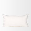 Jenna 14x26 Cream/Black Print Linen Lumbar Decorative Pillow Cover, by Mercana, 14" length x 26" width x 0.2" height thumbnail 8