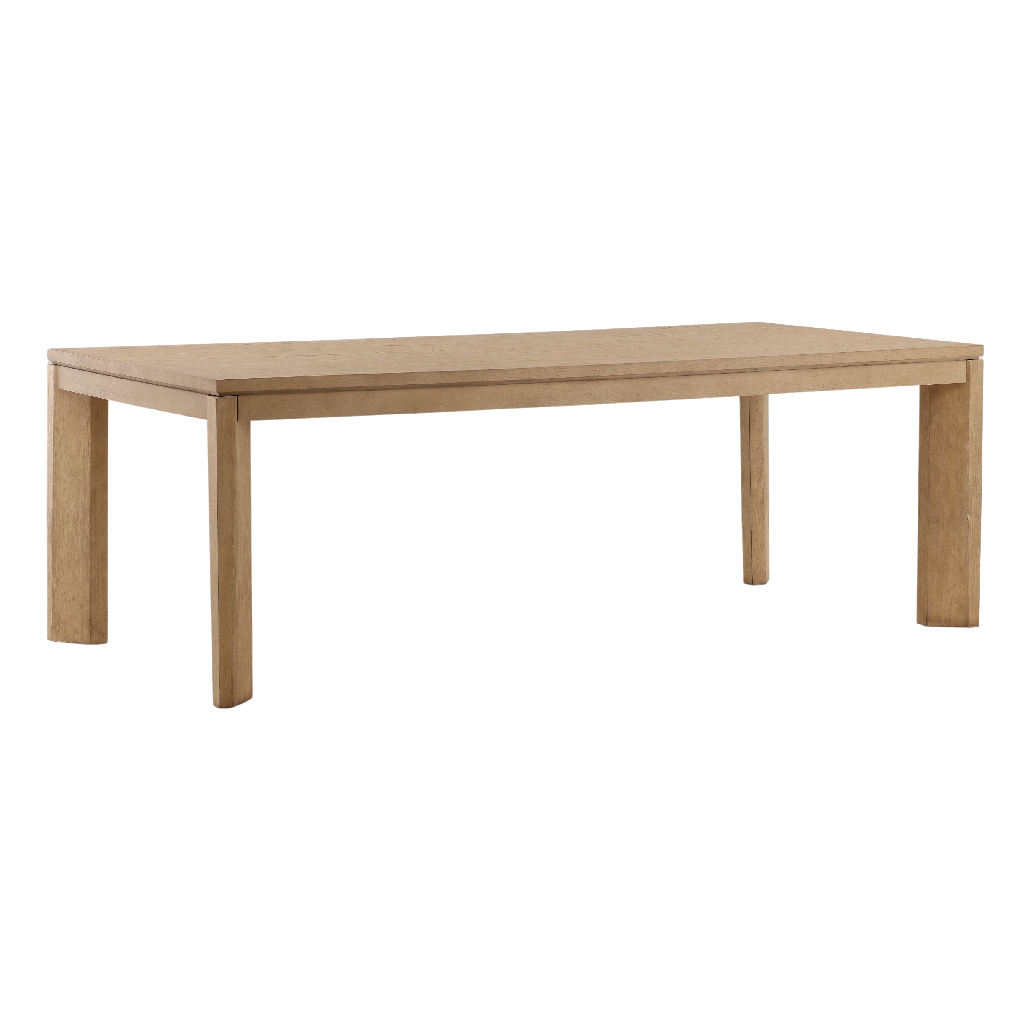 Kirsten Dining Table Natural, by Dovetail, 87.8" width x 30.2" height x 41.5" depth View 1