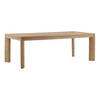 Kirsten Dining Table Natural, by Dovetail, 87.8" width x 30.2" height x 41.5" depth thumbnail 1