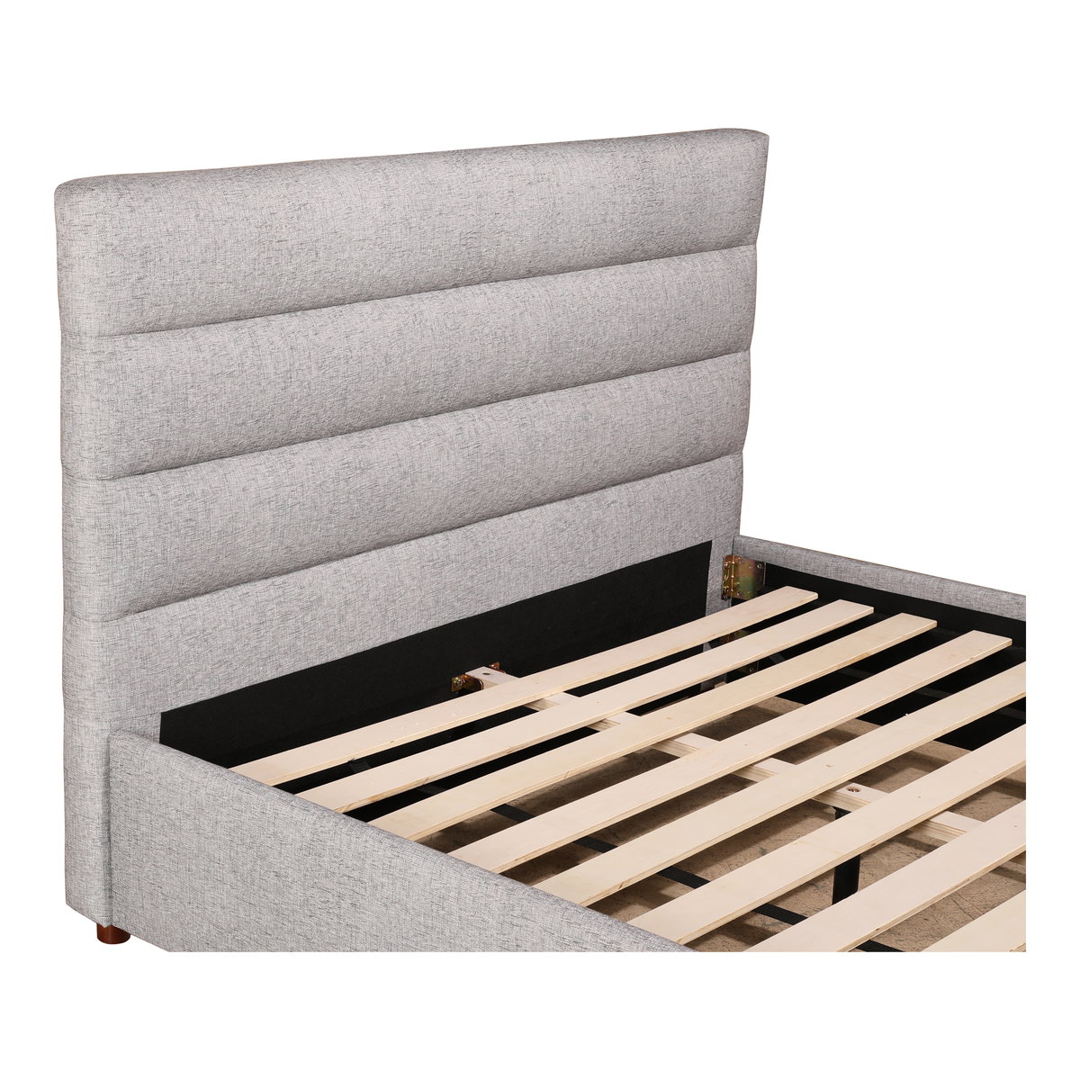 Takio King Bed Light Grey, by Moe's Home, 81" width x 44.5" height x 87" depth View 8