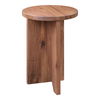 Grace Accent Table Walnut Brown, Side & End Table by Moe's Home, 14" width x 20" height x 14" depth thumbnail 2