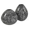 Cosmic Black & White Vases Set/2, by Uttermost, 8" width x 10" height x 8" depth thumbnail 1