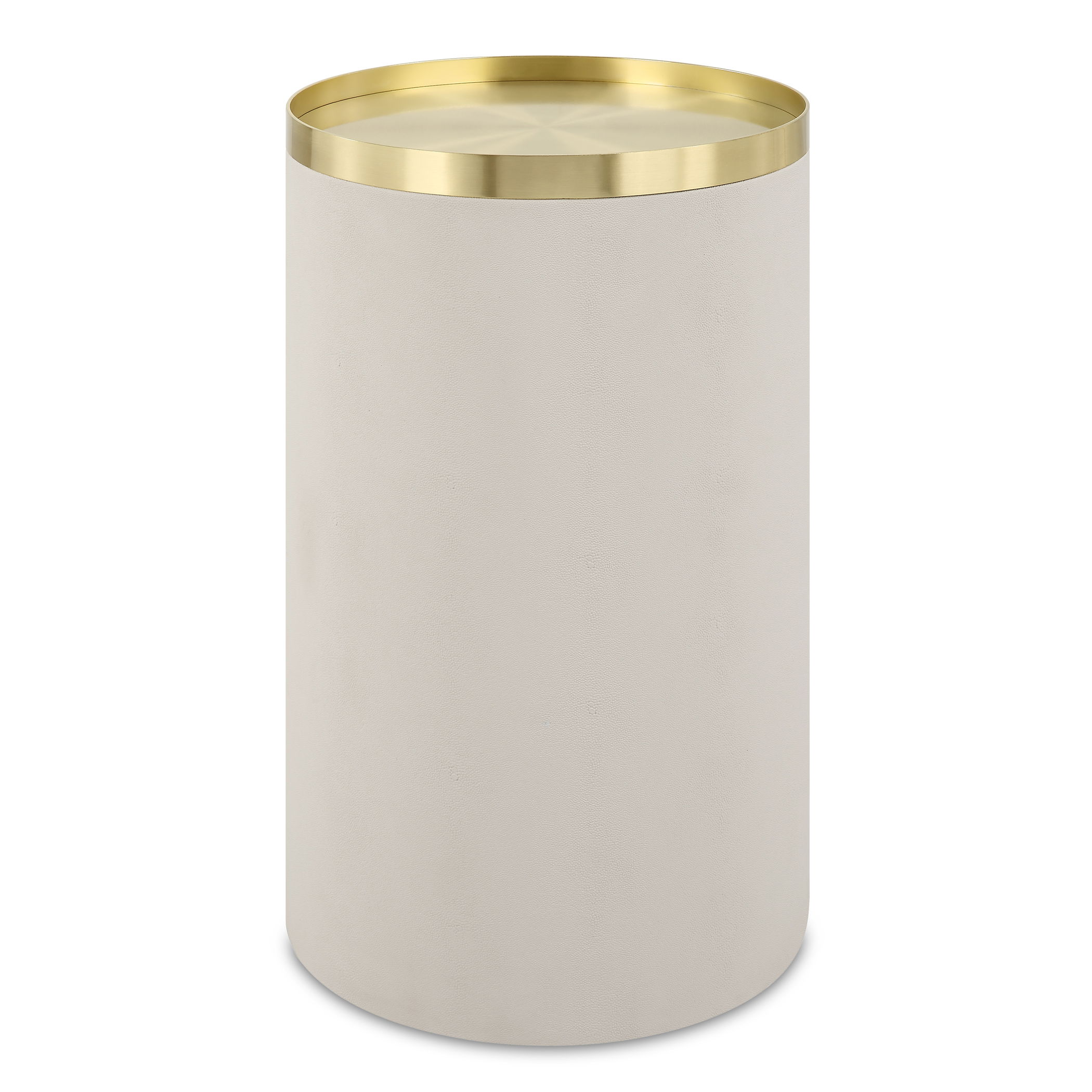 Circuit Brass & White Accent Table large image 