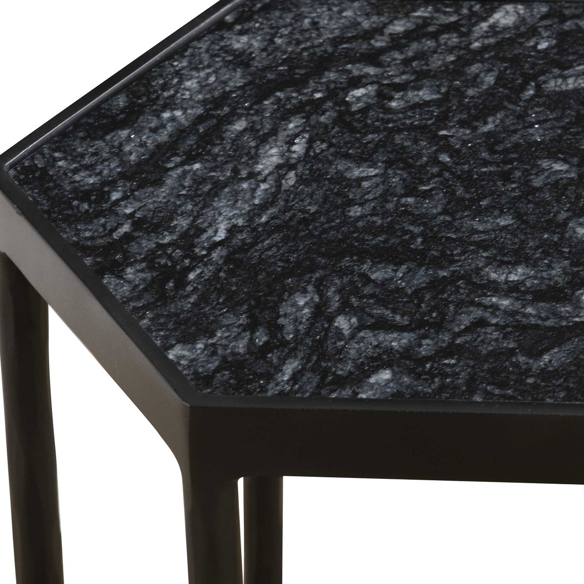 Aviary Hexagonal Accent Table, Side & End Table by Uttermost, 11.85" width x 24" height x 10.5" depth View 5