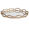 Cable Chain Mirrored Tray, Decorative Tray by Uttermost, 18.62" width x 2.37" height x 12.87" depth thumbnail 4