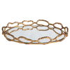 Cable Chain Mirrored Tray, Decorative by Uttermost, 18.62" width x 2.37" height x 12.87" depth thumbnail 4