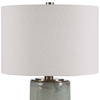 Callais Crackled Aqua Table Lamp, by Uttermost, 18" width x 32.5" height x 18" depth thumbnail 7