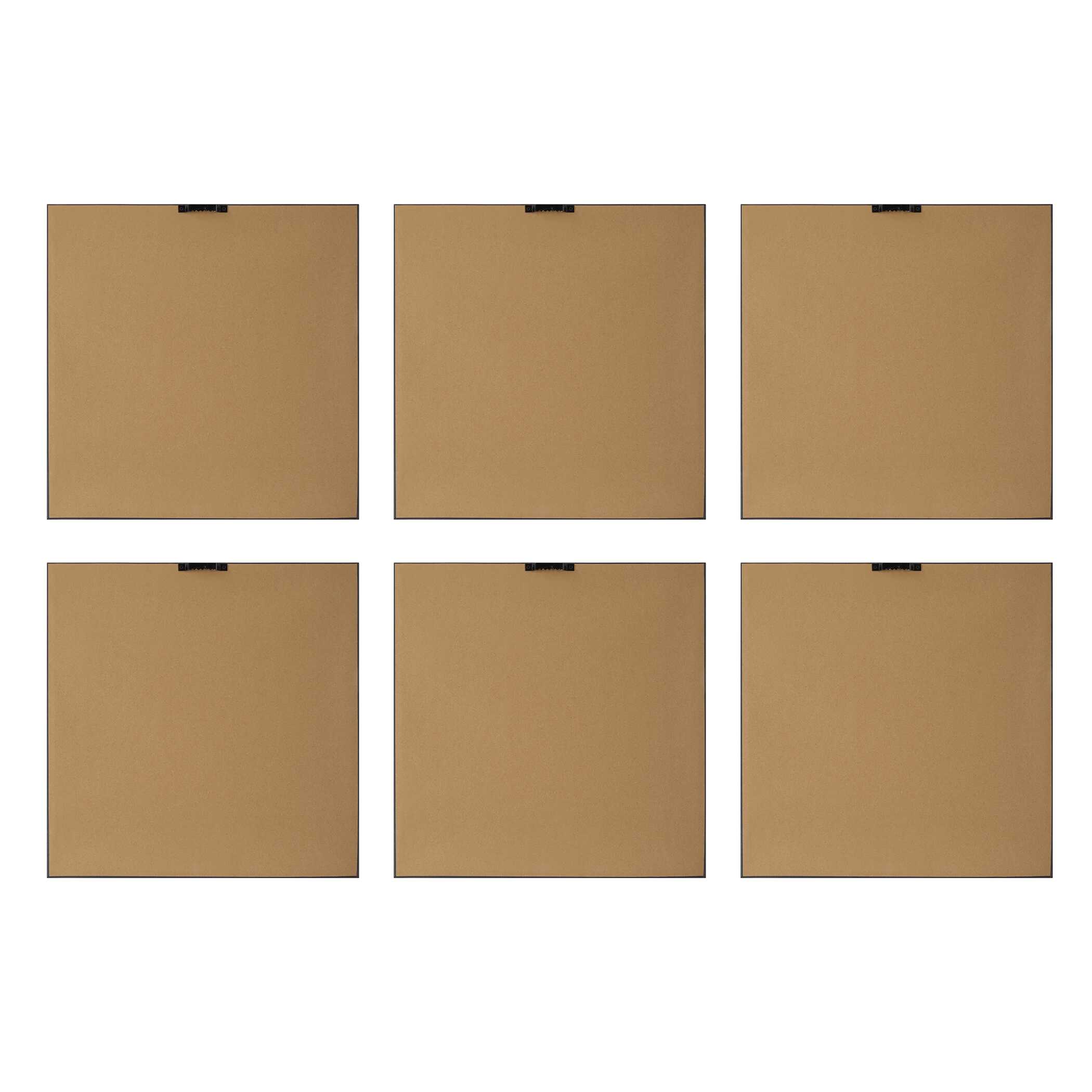 Fresh Start Red Abstract Prints Set/6, Painting by Uttermost, 17" width x 17" height x 1.25" depth View 8