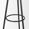 Everett Matte Black Metal with Two Metal Shelves Coat Rack, Stands, Racks & Hook by Mercana, 17" length x 17" width x 71" height thumbnail 6