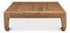 Classic Chinese Coffee Table, by Sarreid, 4'9" length x 4'9" width x 1'6" height thumbnail 2