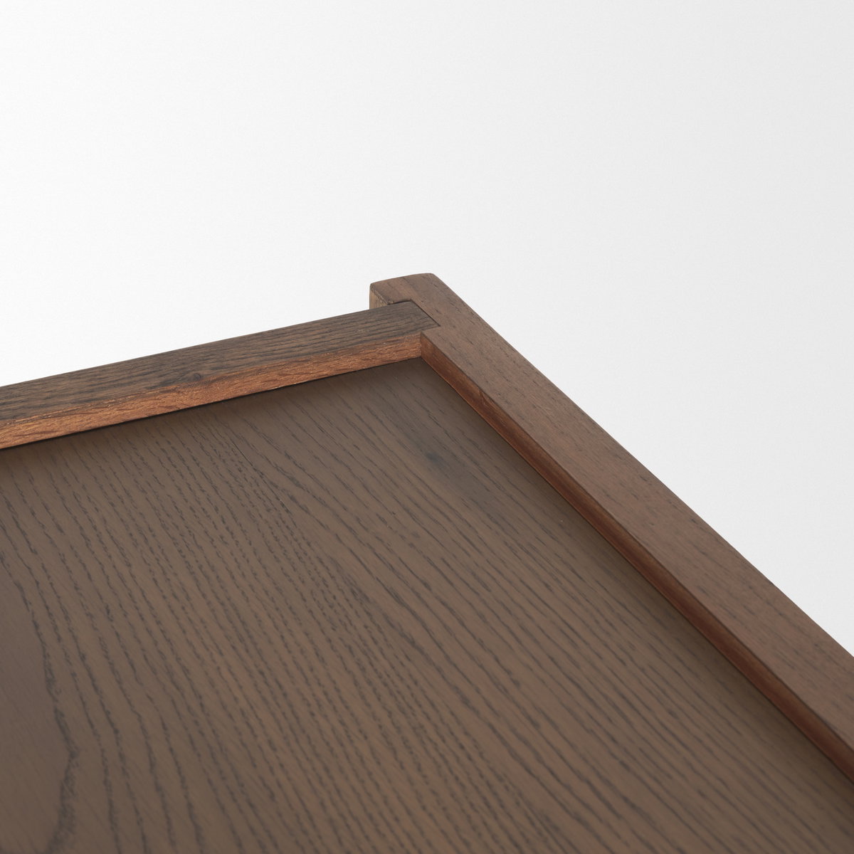 Laraya Dark Brown Wood Arched Console Table, by Mercana, 55" length x 16" width x 30" height View 8