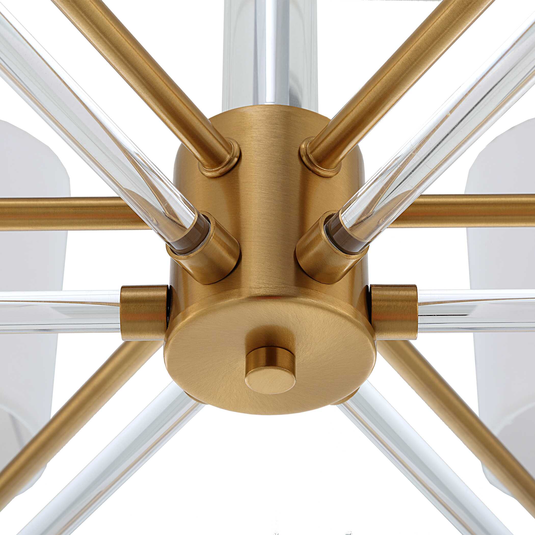 Welkin 6 Light Modern Chandelier, Ceiling Light by Uttermost, 30" width x 27.75" height x 30" diameter x 30" depth View 7