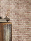 Stretcher Brick Red Peel & Stick Wallpaper, by York Wall, 20' length x 2'3" width x 0.02" depth thumbnail 3