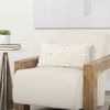 Sovereign Beige Fabric Seat and Wood Frame Accent Chair thumbnail 2
