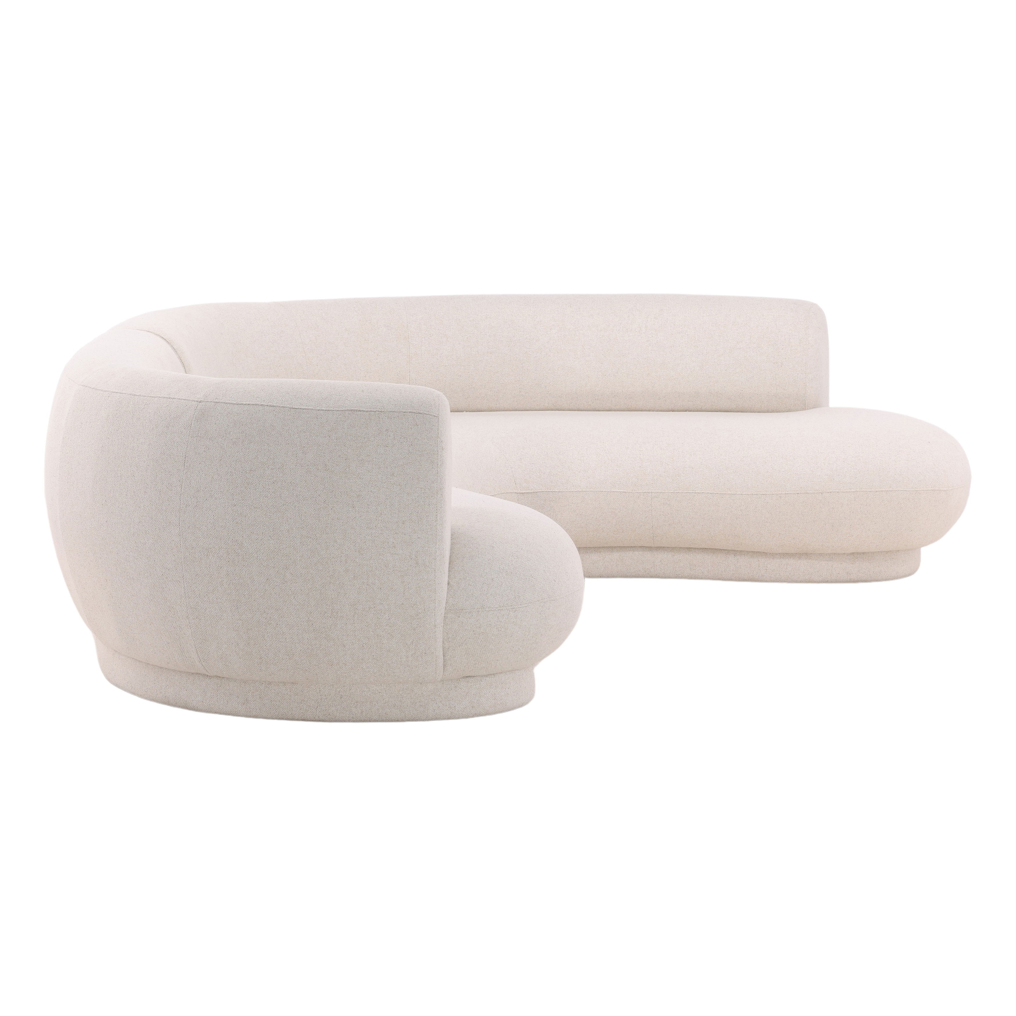 Lake Chaise Sectional Cream C0 large image 